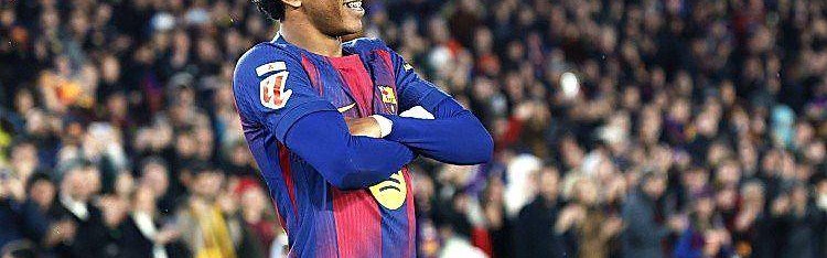 巴萨好命？莱万这球进得太“巧”！客场2-1逆转十人马竞，7分优势领跑西甲