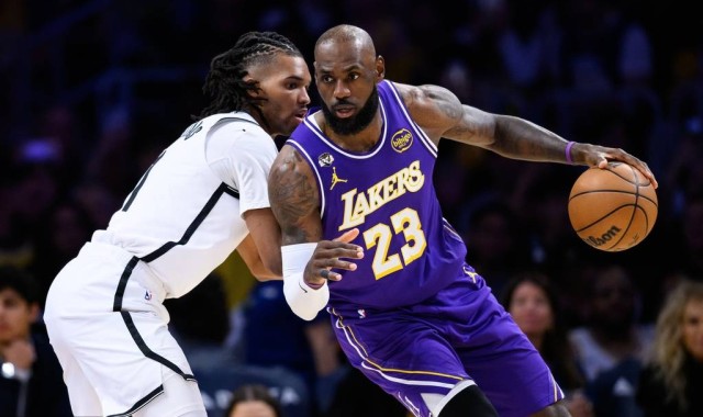 东契奇41+8詹姆斯14+6+8 里夫斯26分湖人送篮网10连败