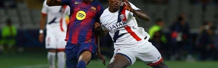 残阵巴黎2-1逆转巴萨，边路优势助力新科欧冠冠军笑傲